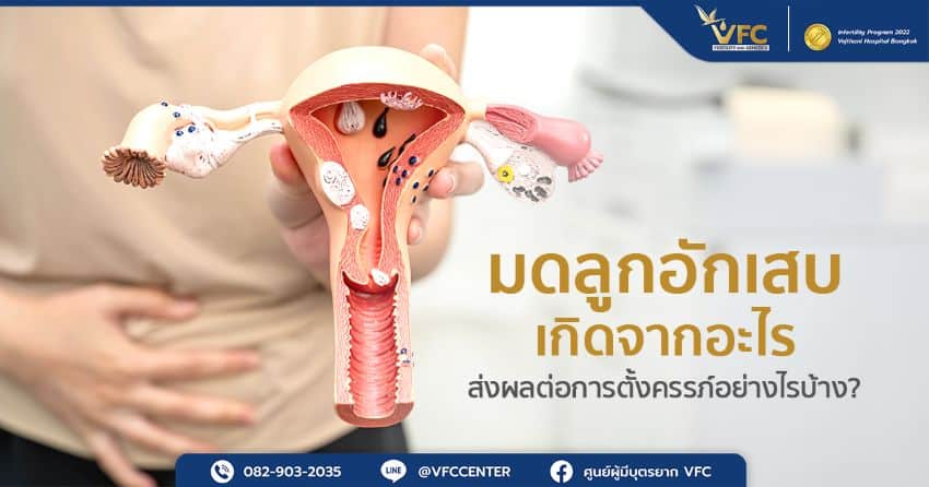 ผู้หญิงมีอาการปวดท้องน้อยเนื่องจากภาวะมดลูกอักเสบที่เกิดจากการติดเชื้อแบคทีเรีย